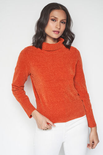 Winter Chills Sweater, Orange, image 4